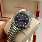 Omega Seamaster Aqua Terra 220.10.34.20.10.002 (2023) - Purple dial 34 mm Steel case (4/8)