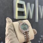 Rolex Lady-Datejust 279381RBR (2024) - Groen wijzerplaat 28mm Staal (6/8)