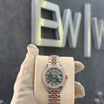 Rolex Lady-Datejust 279381RBR (2024) - Groen wijzerplaat 28mm Staal (7/8)