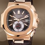 Patek Philippe Nautilus 5980R (2023) - Brown dial 41 mm Rose Gold case (1/1)