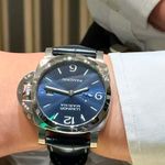 Panerai Luminor Marina PAM03313 (2025) - Blauw wijzerplaat 44mm Staal (4/4)
