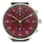 IWC Portuguese Chronograph IW371616 (2024) - Red dial 41 mm Steel case (1/8)