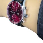 IWC Portuguese Chronograph IW371616 (2024) - Rood wijzerplaat 41mm Staal (5/8)