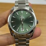 Omega Seamaster Aqua Terra 220.10.38.20.10.002 (2023) - Green dial 38 mm Steel case (5/8)