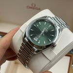 Omega Seamaster Aqua Terra 220.10.38.20.10.002 (2023) - Green dial 38 mm Steel case (3/8)