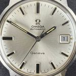 Omega Genève 166.070 (1970) - White dial 35 mm Steel case (8/8)