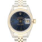 Rolex Lady-Datejust 69173 (1990) - Blauw wijzerplaat 26mm Goud/Staal (2/8)