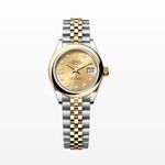 Rolex Lady-Datejust 279163 (2021) - Champagne dial 28 mm Gold/Steel case (1/1)