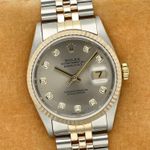 Rolex Datejust 36 16233 (1996) - Grey dial 36 mm Gold/Steel case (1/8)