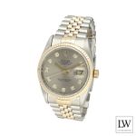 Rolex Datejust 36 16233 (1996) - Grey dial 36 mm Gold/Steel case (4/8)