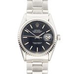 Rolex Datejust 1603 (Onbekend (willekeurig serienummer)) - Zwart wijzerplaat 36mm Staal (1/8)