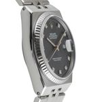 Rolex Datejust Oysterquartz 17014 (1984) - Grey dial 36 mm Gold/Steel case (6/8)