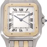 Cartier Panthère W25028B6 (Unknown (random serial)) - White dial 36 mm Gold/Steel case (2/5)