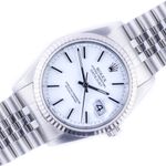 Rolex Datejust 36 16234 (1991) - White dial 36 mm Steel case (1/8)