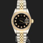 Rolex Lady-Datejust 79173 (2002) - Black dial 26 mm Gold/Steel case (2/8)