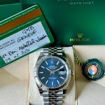 Rolex Datejust 41 126334 (2020) - Blauw wijzerplaat 41mm Staal (7/7)