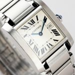 Cartier Tank Française W51011Q3 (2018) - Silver dial 25 mm Steel case (3/8)
