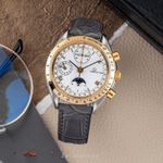 Omega Speedmaster Reduced 3131.20 (1991) - Wit wijzerplaat 39mm Goud/Staal (3/8)
