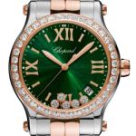 Chopard Happy Sport 278582-6008 (2024) - Groen wijzerplaat 36mm Staal (2/2)