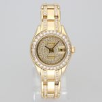 Rolex Lady-Datejust Pearlmaster 69298 (1994) - Diamond dial 29 mm Yellow Gold case (3/8)