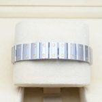 Cartier Santos Galbée 1567 (1999) - White dial 24 mm Gold/Steel case (6/8)