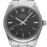 Rolex Air-King 5500 (1987) - Black dial 34 mm Steel case (1/8)