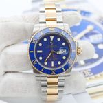 Rolex Submariner Date 116613LB (1997) - Blauw wijzerplaat 40mm Goud/Staal (6/8)