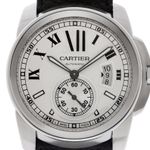 Cartier Calibre de Cartier 3389 (2016) - White dial 42 mm Steel case (1/7)
