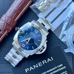 Panerai Luminor Marina Automatic PAM01058 (2020) - Blauw wijzerplaat 44mm Staal (7/7)