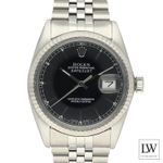 Rolex Datejust 36 16014 (1984) - Zwart wijzerplaat 36mm Staal (2/8)