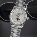 Longines Master Collection L2.409.4.87.6 (Onbekend (willekeurig serienummer)) - Parelmoer wijzerplaat 34mm Staal (3/8)