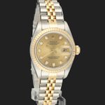 Rolex Lady-Datejust 69173 (1994) - Champagne dial 26 mm Gold/Steel case (4/8)