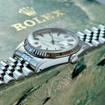 Rolex Datejust 36 16234 (1988) - Zilver wijzerplaat 36mm Staal (7/8)