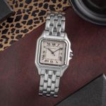 Cartier Panthère W25032P5 (Unknown (random serial)) - White dial 29 mm Steel case (1/8)