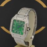 Cartier Santos WSSA0018 (2024) - Groen wijzerplaat 40mm Staal (3/7)