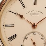 A. Lange & Söhne Vintage Pocket Watch (1908) - Wit wijzerplaat 1 ATM Zilver (1/8)