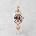 Rolex Lady-Datejust 279381RBR (2021) - Bruin wijzerplaat 28mm Goud/Staal (1/8)