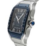 Cartier Santos WSSA0048 (Onbekend (willekeurig serienummer)) - Blauw wijzerplaat 40mm Staal (5/8)