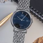 IWC Portofino Automatic IW353306 (Onbekend (willekeurig serienummer)) - Zwart wijzerplaat 38mm Staal (3/8)