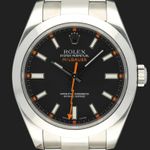 Rolex Milgauss 116400 (2009) - Zwart wijzerplaat 40mm Staal (2/8)