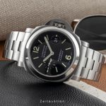 Panerai Luminor Marina Automatic PAM00299 (Onbekend (willekeurig serienummer)) - Zwart wijzerplaat 44mm Staal (2/8)