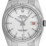 Rolex Datejust 36 116234 (2007) - White dial 36 mm Steel case (1/8)