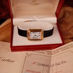 Cartier Vintage 78095 (1974) - Wit wijzerplaat 30mm Geelgoud (2/8)