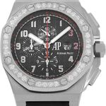 Audemars Piguet Royal Oak Offshore Chronograph 26134BC (Unknown (random serial)) - Black dial 48 mm White Gold case (2/5)