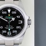 Rolex Air-King 126900 (2024) - Black dial 40 mm Steel case (5/8)