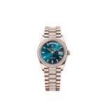 Rolex Day-Date 36 128345RBR (2025) - Blue dial 36 mm Rose Gold case (1/1)