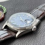 Rolex Datejust 1601/9 (1972) - Blue dial 36 mm White Gold case (9/10)