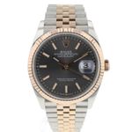 Rolex Datejust 36 126231 (2018) - Grey dial 36 mm Gold/Steel case (1/6)