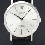 Rolex Cellini 4112 (1977) - Silver dial 32 mm White Gold case (1/7)