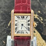 Cartier Tank Louis Cartier WJTA0037 (2025) - Silver dial 22 mm Rose Gold case (2/8)